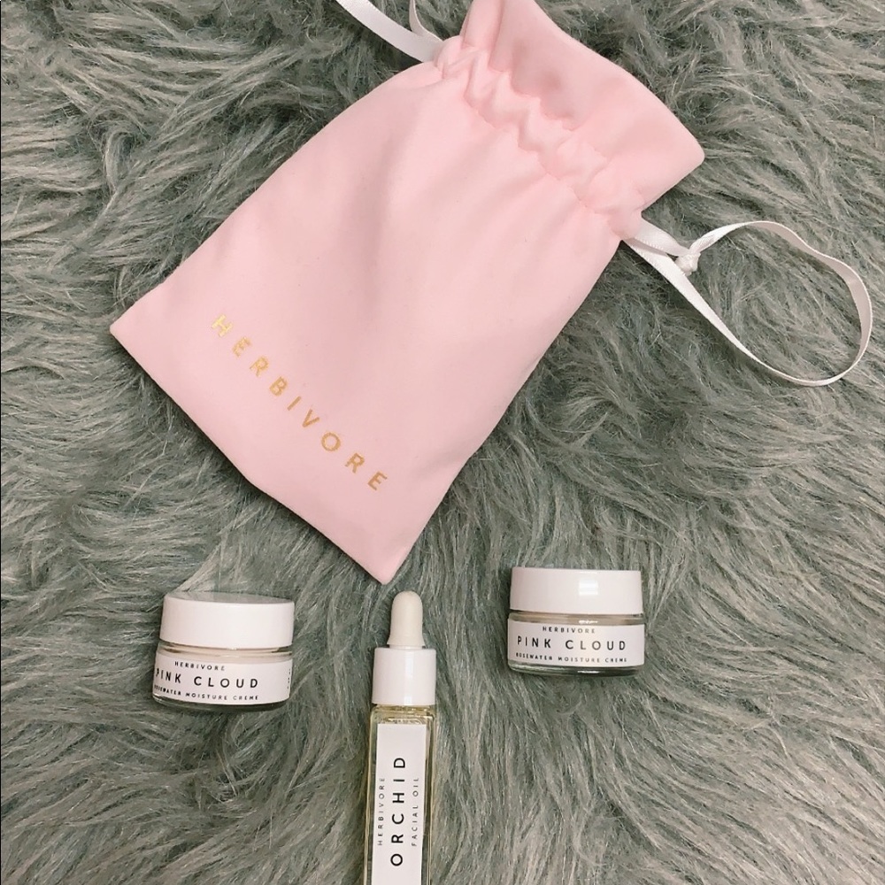 Herbivore Moisturizer & Facial Oil With Travel Bag
